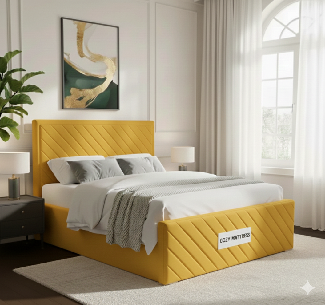 Soft Touch Upholstered  Bed