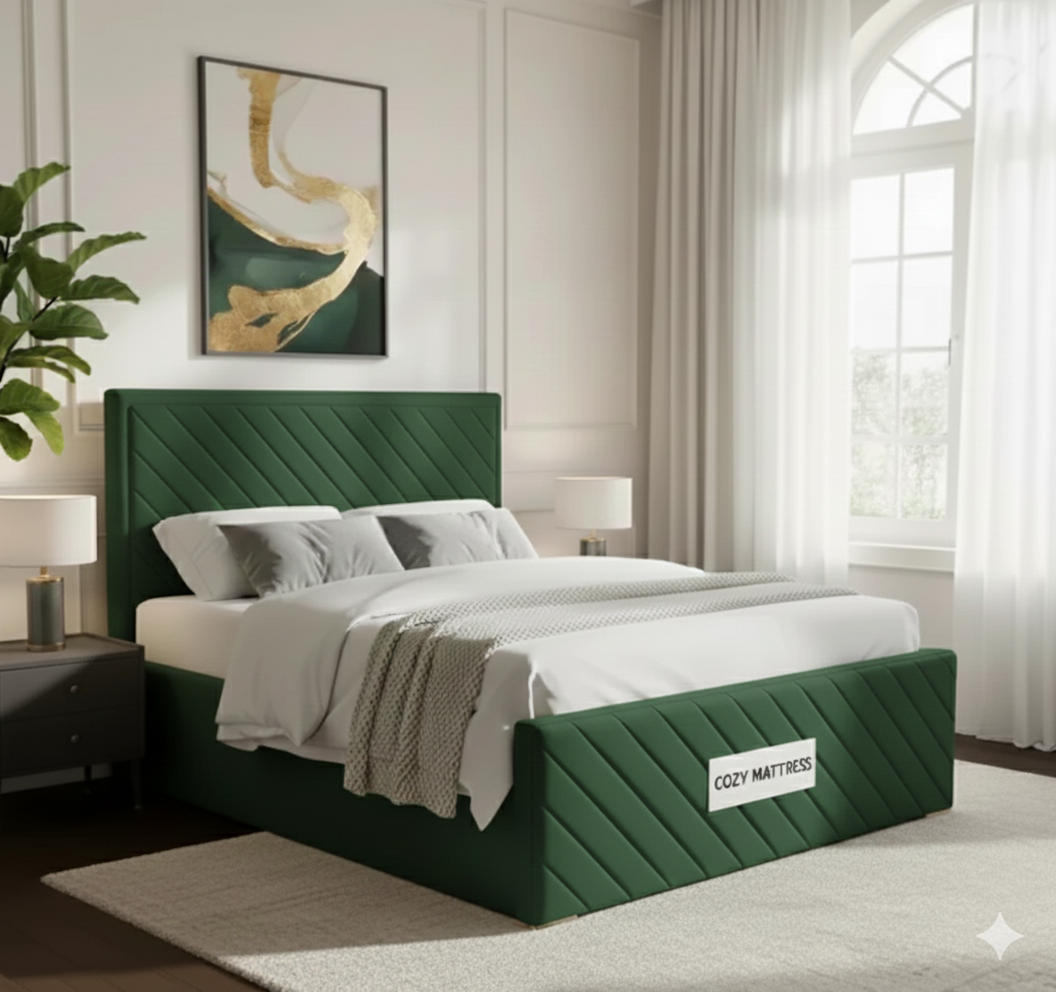 Soft Touch Upholstered  Bed