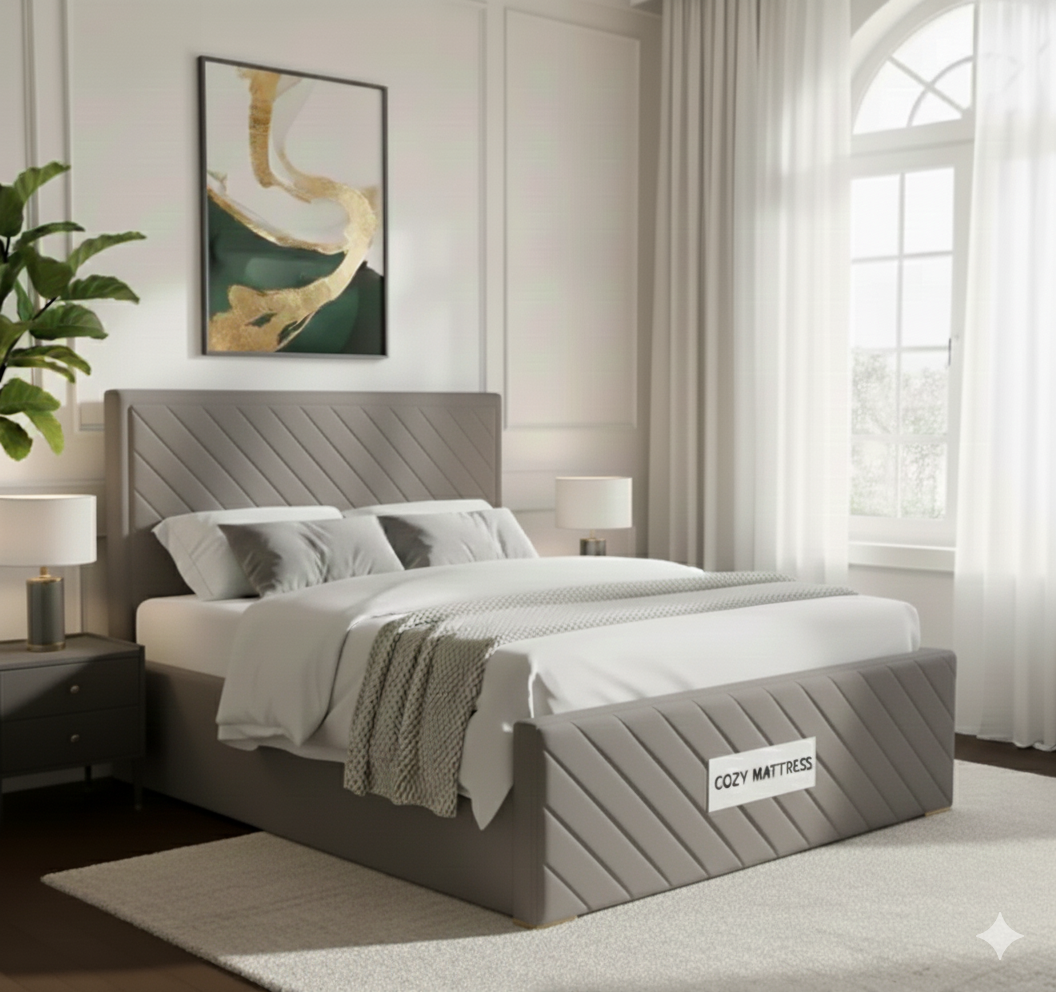 Soft Touch Upholstered  Bed
