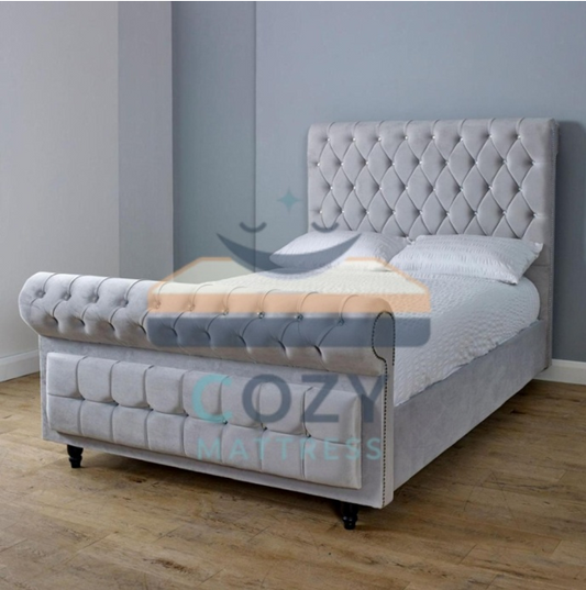 Sleigh bed