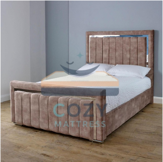 Milan bed with strips